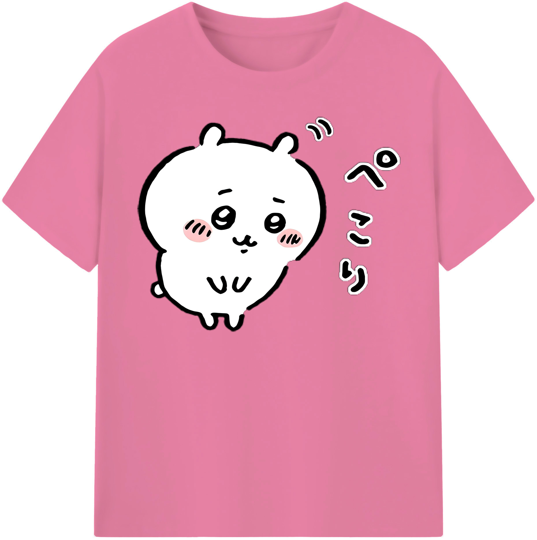 （画像用） ちいかわ ちいかわ Chii-kawa chiikawa 綿100％半袖Tシャツ（フロントプリント）